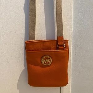 Michael Kors Crossbody Orange Handbag